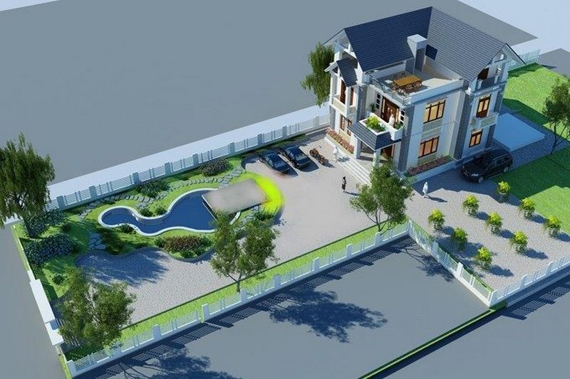Biệt thự vườn 1000m2 Biệt thự vườn 1000m2