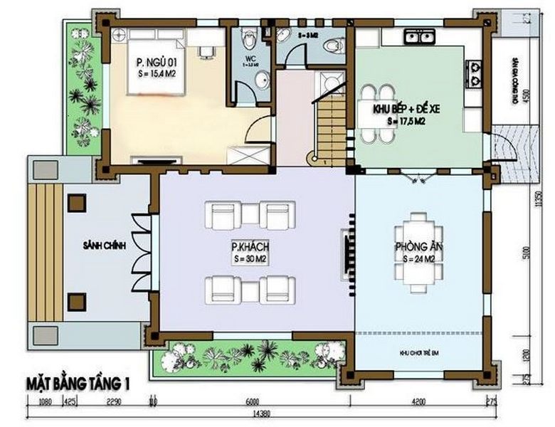 Biệt thự vườn 1000m2 Biệt thự vườn 1000m2