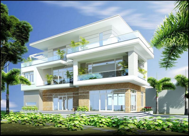 Tư vấn thiết kế biệt thự 2 tầng mái bằng đẹp, sang trọng Tư vấn thiết kế biệt thự 2 tầng mái bằng đẹp, sang trọng