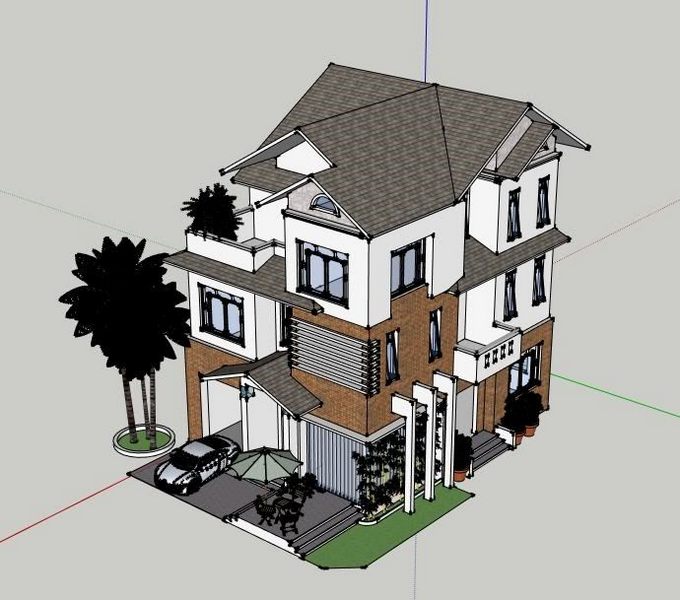 Tổng hợp các bản vẽ thiết kế thi công biệt thự kiểu Pháp, hiện đại, mini đẹp sang trọng tong-hop-cac-ban-ve-...