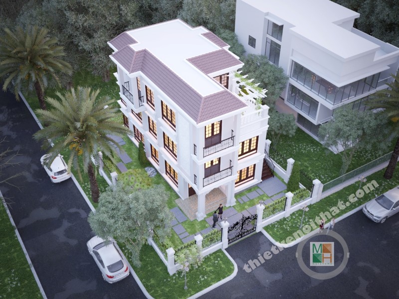 Thiết kế kiến trúc biệt thự sang trọng cao cấp tại Phú Mỹ Hưng Tp. Hồ Chí Minh Thiết kế biệt thự cao cấp, sang trọng