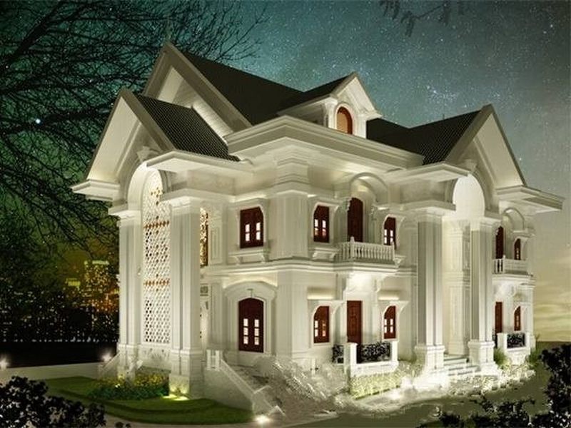 Mẫu thiết kế biệt thự kiểu Pháp cổ đậm phong cách châu Âu quý tộc Mẫu thiết kế biệt thự kiểu Pháp cổ đậm phong cách châu Âu quý tộc