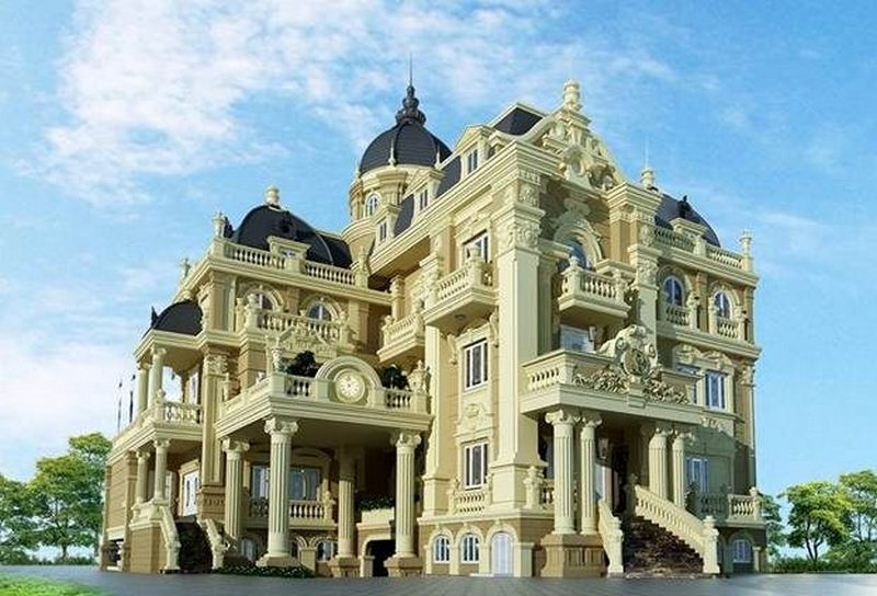 Mẫu thiết kế biệt thự kiểu Pháp cổ đậm phong cách châu Âu quý tộc Mẫu thiết kế biệt thự kiểu Pháp cổ đậm phong cách châu Âu quý tộc