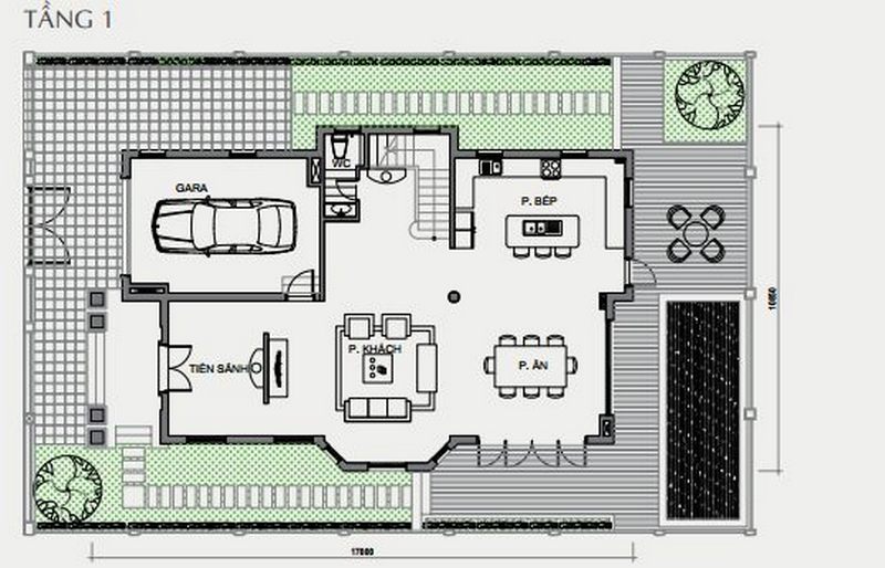 Bản vẽ thiết kế biệt thự tầng 1 biệt thự đơn lập Vinhomes The Harmony Bản vẽ thiết kế biệt thự tầng 1 biệt thự đơn lập Vinhomes The Harmony