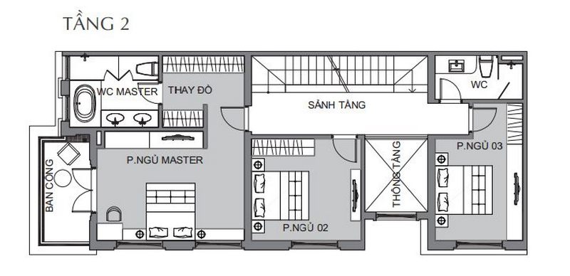 Bản vẽ thiết kế biệt thự tứ lập 1 tầng Bản vẽ thiết kế biệt thự tứ lập 1 tầng