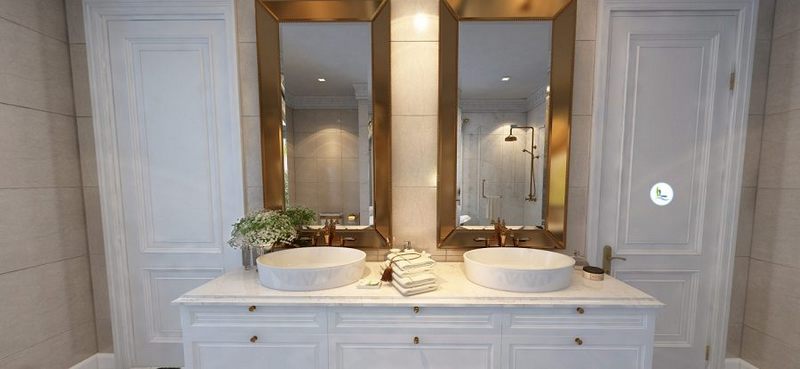 Thiết kế nhà vệ sinh biệt thự đơn lập Vinhome The Harmony Thiết kế nhà vệ sinh biệt thự đơn lập Vinhome The Harmony