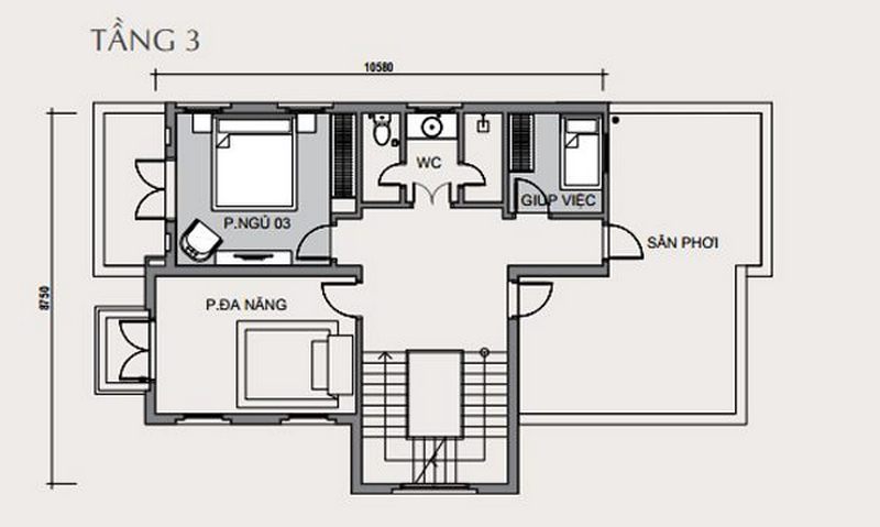 Bản vẽ thiết kế biệt thự Vinhomes The Harmony tiểu khu Hướng Dương biệt thự đơn lập