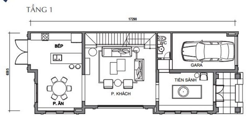 Bản vẽ thiết kế biệt thự Vinhomes The Harmony tiểu khu Hướng Dương biệt thự song lập