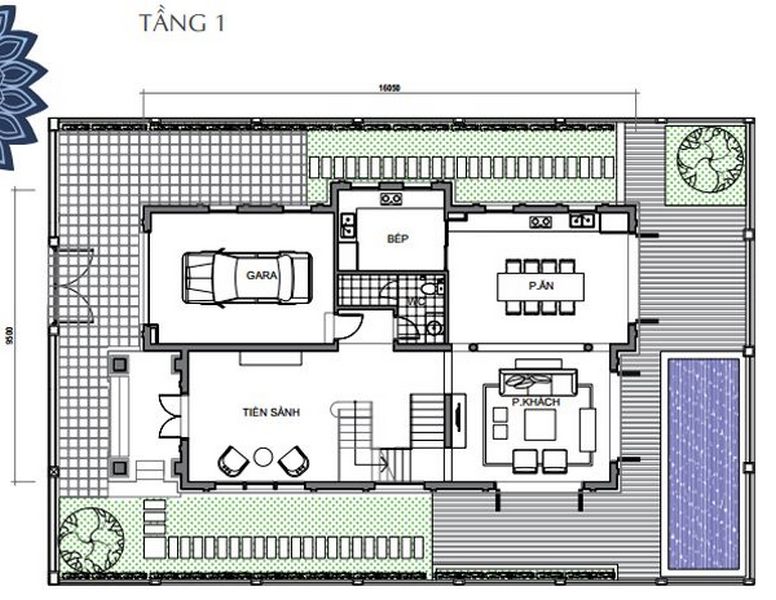 Bản vẽ thiết kế biệt thự Vinhomes The Harmony tiểu khu Hướng Dương biệt thự đơn lập