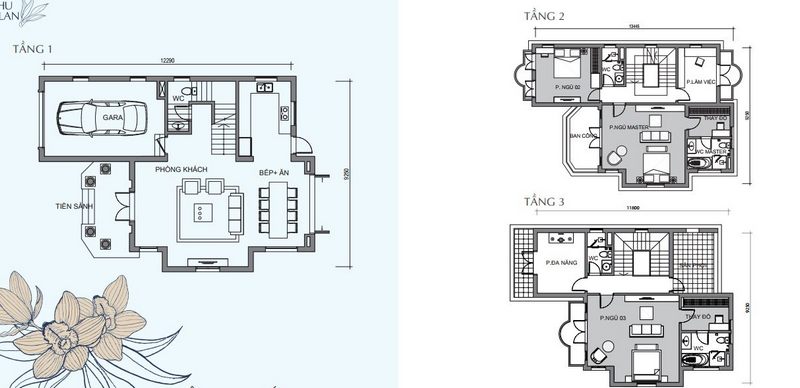 Bản vẽ thiết kế biệt thự Vinhomes Riverside - Vinhomes The Harmony đơn lập Bản vẽ thiết kế biệt thự Vinhomes Riverside - Vinhomes The Harmony đơn lập