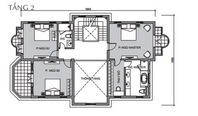Bản vẽ thiết kế biệt thự Vinhomes Riverside - Vinhomes The Harmony đơn lập Bản vẽ thiết kế biệt thự Vinhomes Riverside - Vinhomes The Harmony đơn lập