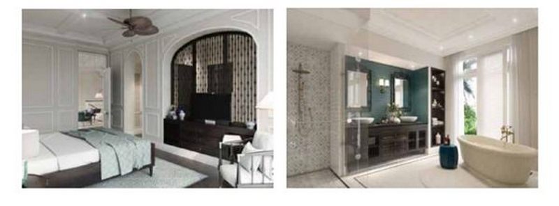 Thiết kế biệt thự Vinhomes The Harmony phong cách Đông Dương - phòng ngủ
