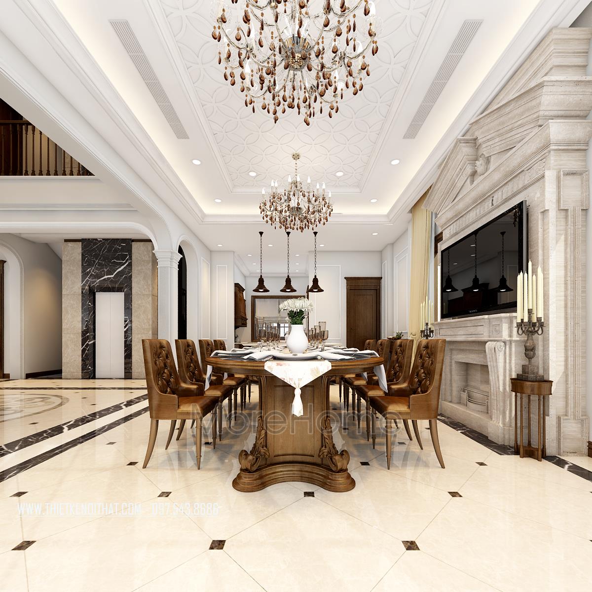 Thiết kế nội thất biệt thự sinh thái Xuân Phương thiet-ke-biet-thu-xu...