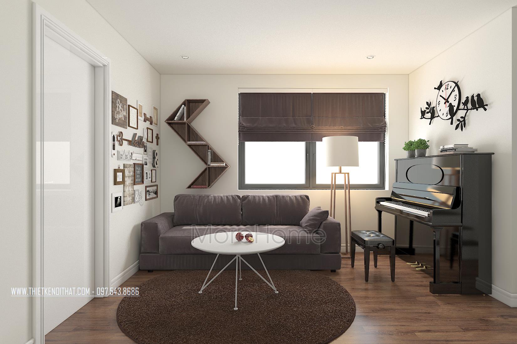 Thiết kế nội thất biệt thự Vinhomes Thăng Long sang trọng, đẳng cấp