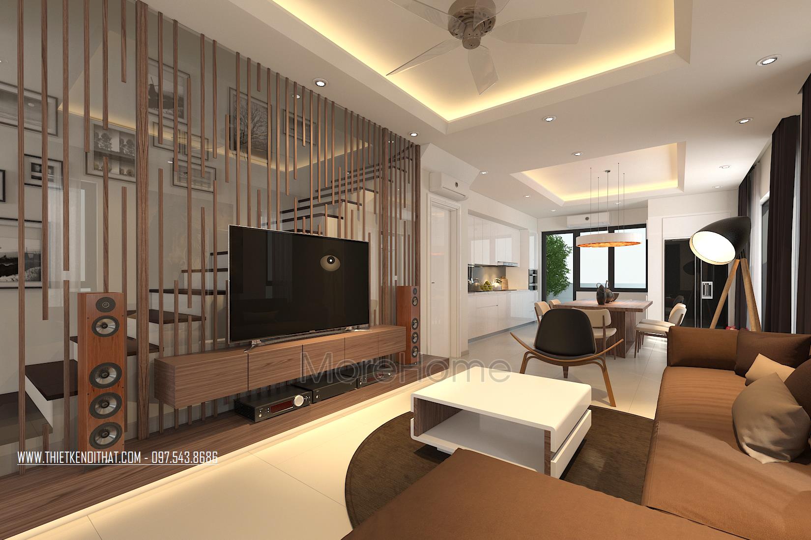 Thiết kế nội thất biệt thự Vinhomes Thăng Long sang trọng, đẳng cấp