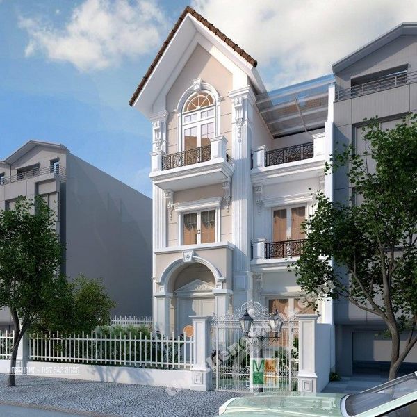 Thiết kế nhà phố tân cổ điển đẹp Thiết kế nhà phố tân cổ điển đẹp