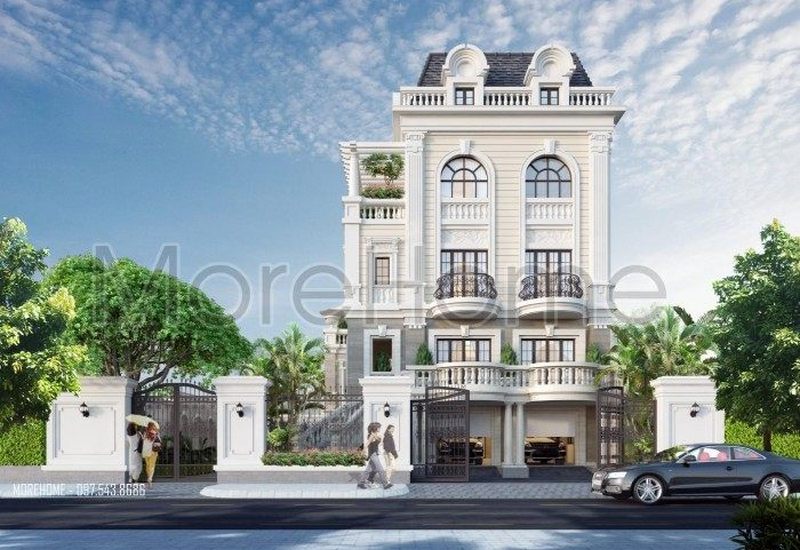 Thiết kế nhà phố tân cổ điển đẹp Thiết kế nhà phố tân cổ điển đẹp