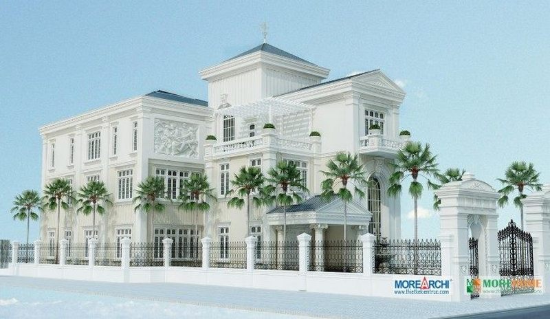 Thiết kế nhà phố tân cổ điển đẹp Thiết kế nhà phố tân cổ điển đẹp