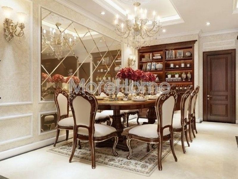 Bàn ăn đẹp cho biệt thự Bàn ăn tân cổ điển đẹp cho biệt thự