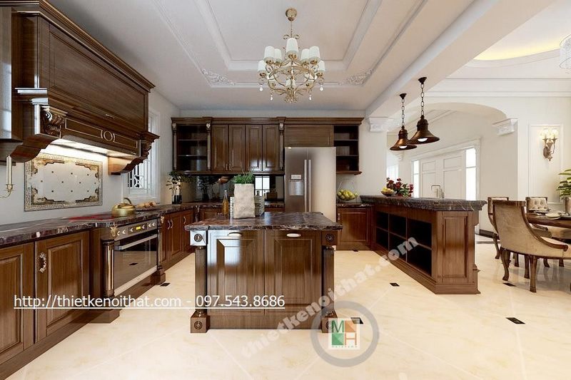 Làm tủ bếp gỗ tự nhiên hết bao nhiêu tiền?