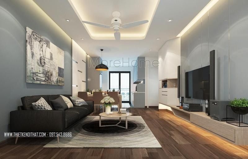 Thiết kế nội thất nhà chung cư 70m2 đa phong cách Thiết kế nội thất nhà chung cư 70m2 đa phong cách