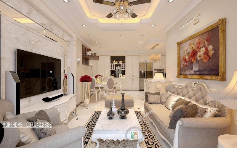 Thiết kế nội thất nhà chung cư 70m2 đa phong cách Thiết kế nội thất nhà chung cư 70m2 đa phong cách