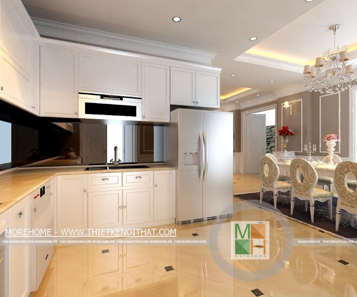 Báo giá tủ bếp gỗ công nghiệp Morehome