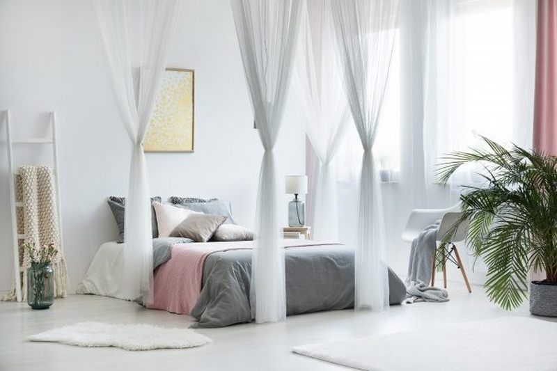 Thiết kế nội thất với tường trắng