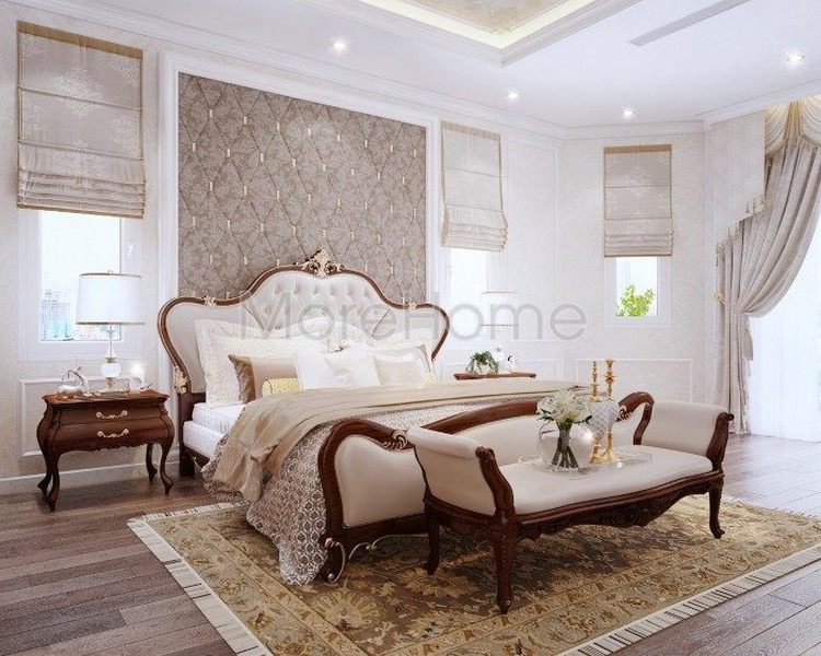 Thiết kế nội thất phòng ngủ tân cổ điển Thiết kế nội thất phòng ngủ tân cổ điển