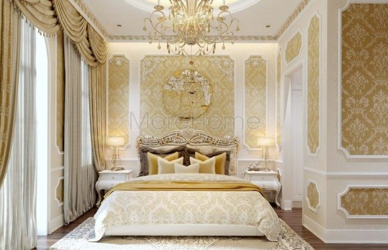 Thiết kế nội thất phòng ngủ tân cổ điển Thiết kế nội thất phòng ngủ tân cổ điển