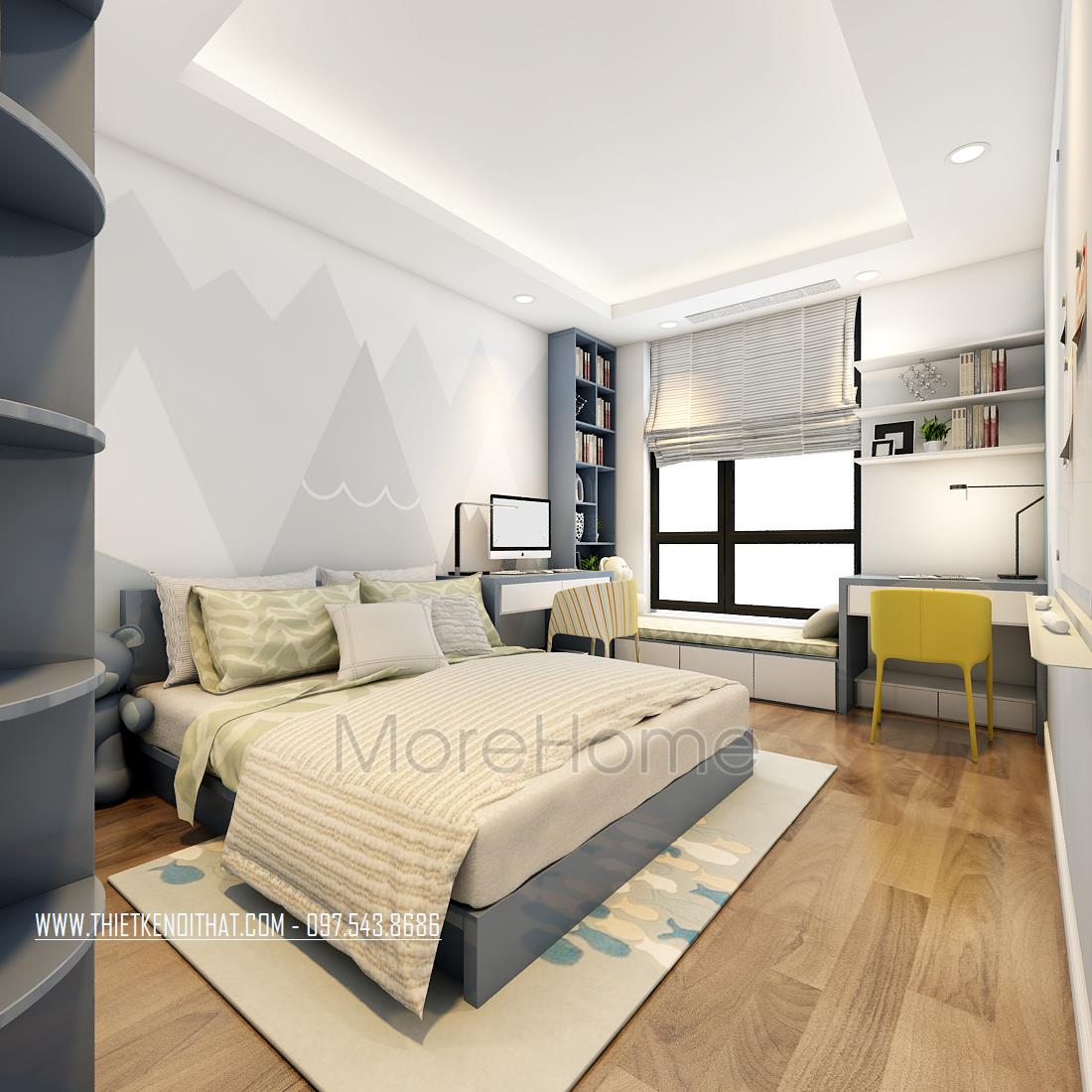 Những tiêu chí khi thiết kế nội thất phòng ngủ đẹp tại Morehome