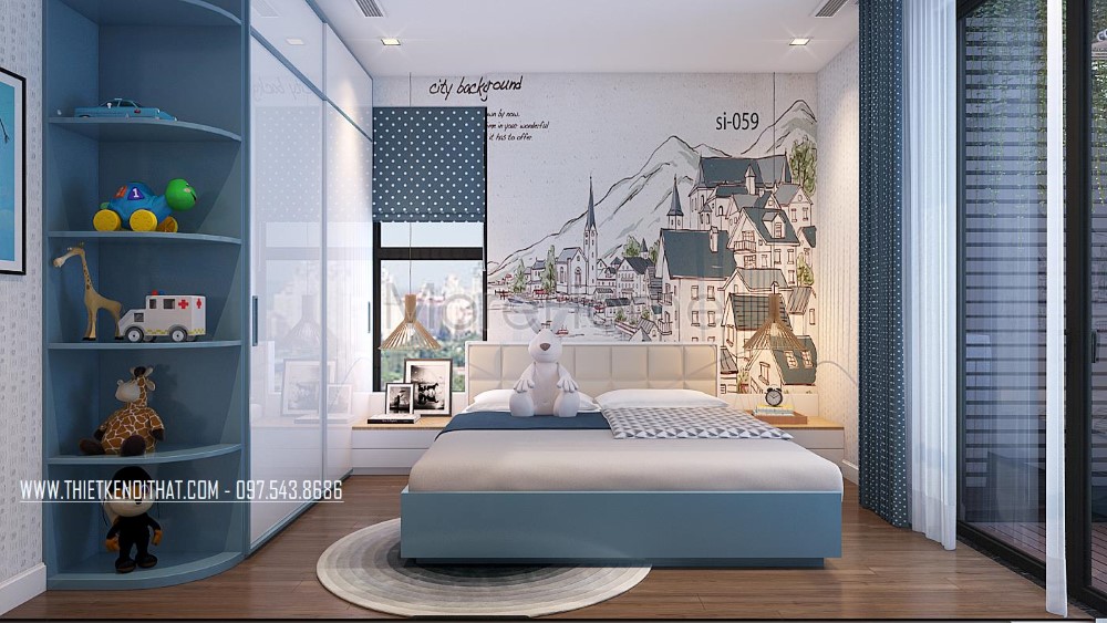 Thiết kế nội thất phòng ngủ 15m2 đẹp thiet-ke-noi-that-ph...