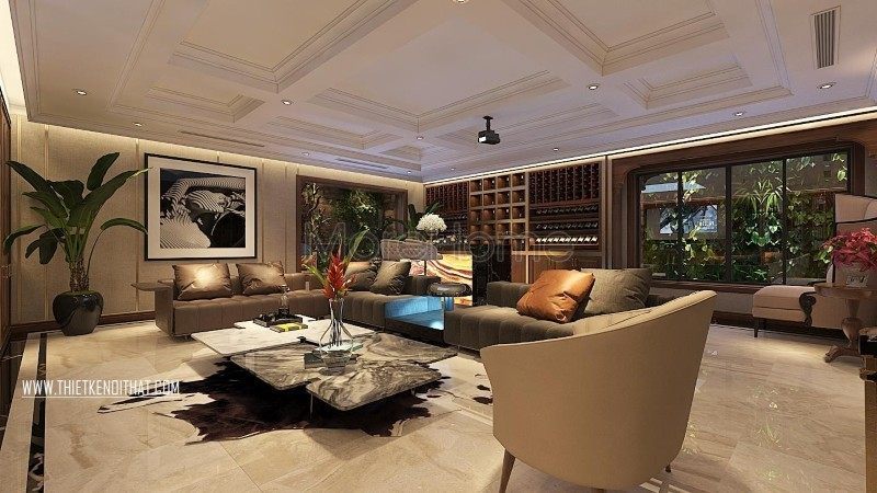 Thiết kế tầng hầm biệt thự Thiết kế tầng hầm biệt thự