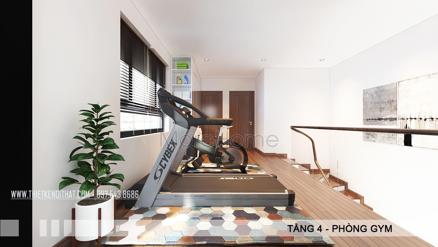 Thiết kế phòng tập gym tại nhà Thiết kế phòng tập gym tại nhà
