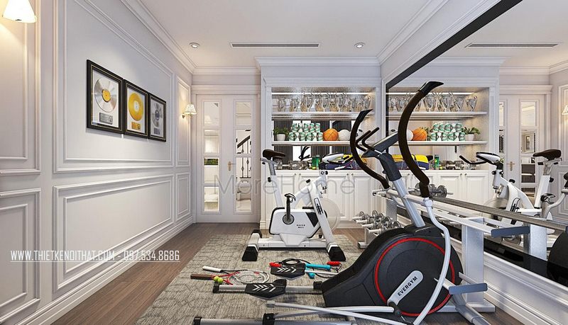 Thiết kế phòng tập gym tại nhà Thiết kế phòng tập gym tại nhà