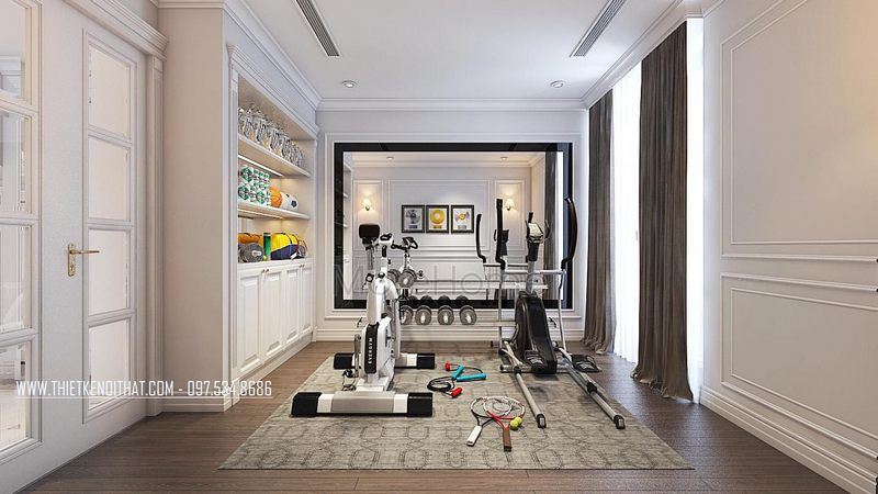 Thiết kế phòng tập gym tại nhà Thiết kế phòng tập gym tại nhà