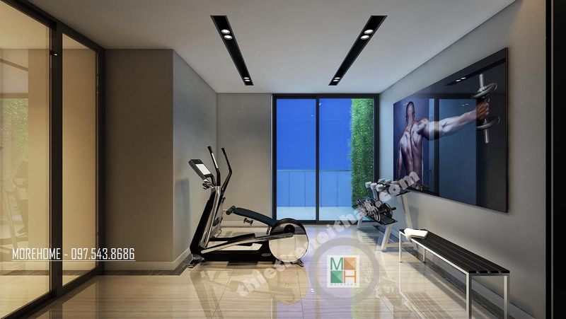 Thiết kế phòng tập gym tại nhà Thiết kế phòng tập gym tại nhà