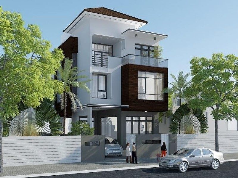 Thiết kế mặt tiền nhà phố đẹp Thiết kế mặt tiền nhà phố đẹp