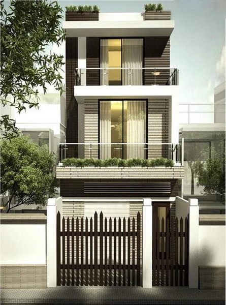 Thiết kế mặt tiền nhà phố đẹp Thiết kế mặt tiền nhà phố đẹp