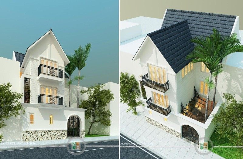 Thiết kế mặt tiền nhà phố đẹp Thiết kế mặt tiền nhà phố đẹp