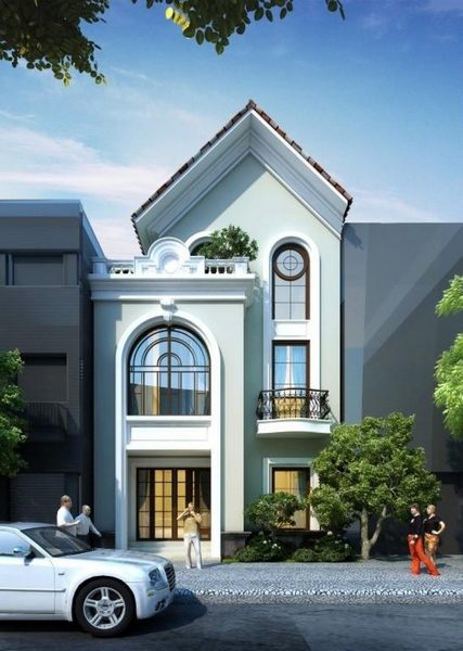 Thiết kế mặt tiền nhà phố đẹp Thiết kế mặt tiền nhà phố đẹp