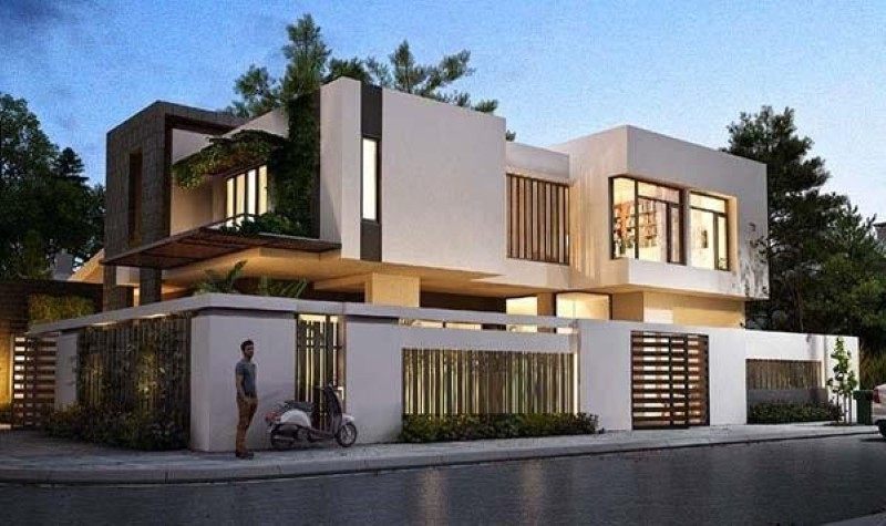 Thiết kế mặt tiền nhà phố đẹp Thiết kế mặt tiền nhà phố đẹp