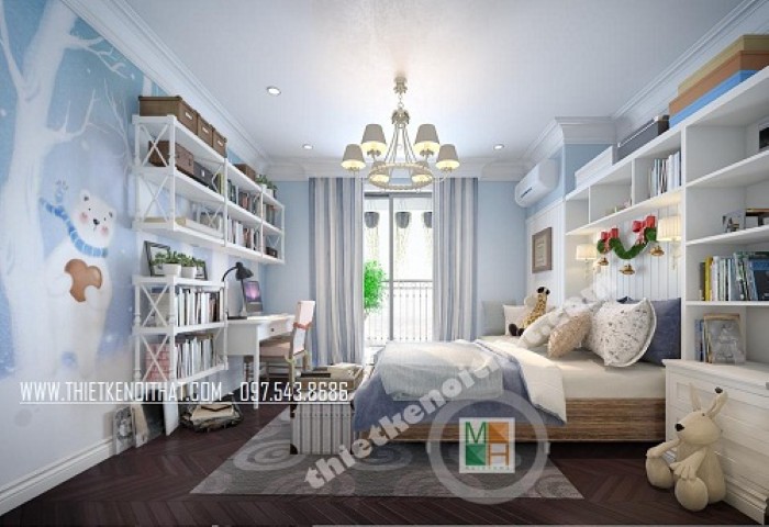 Thiết kế phòng ngủ bé trai