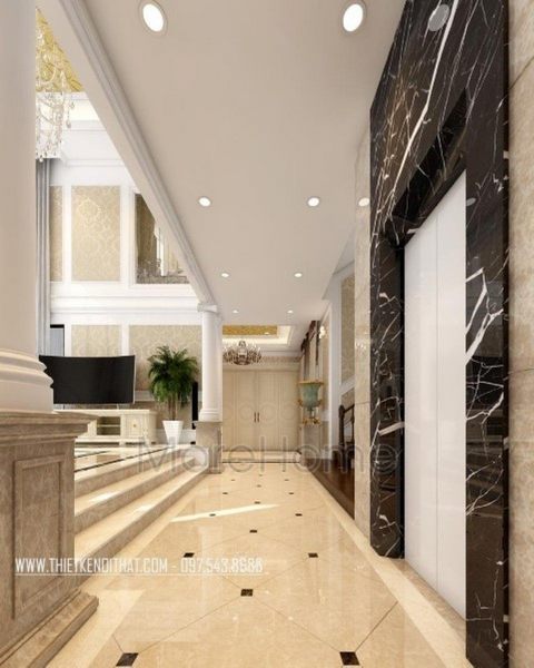 Đá ốp cầu thang máy Đá ốp cầu thang máy