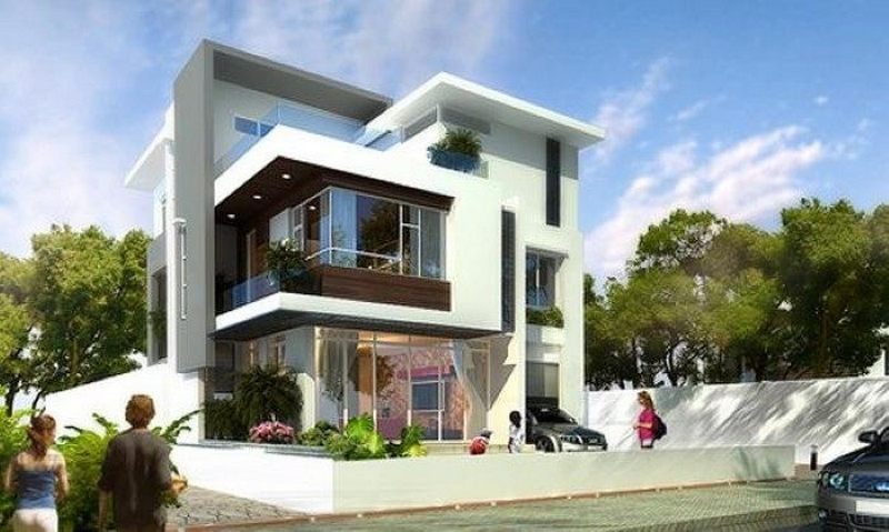 Thiết kế mặt tiền biệt thự Thiết kế mặt tiền biệt thự