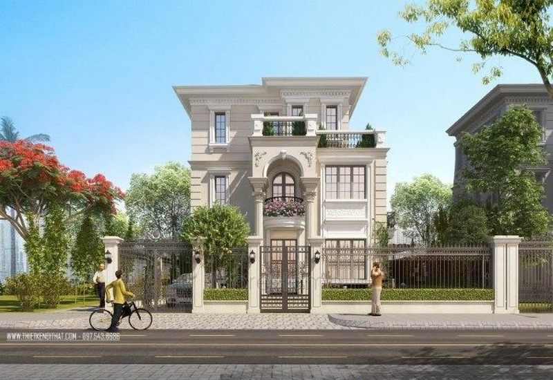Thiết kế mặt tiền biệt thự Thiết kế mặt tiền biệt thự