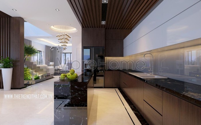 Tổng hợp những mẫu tủ bếp veneer được ưa chuộng nhất thị trường hiện nay