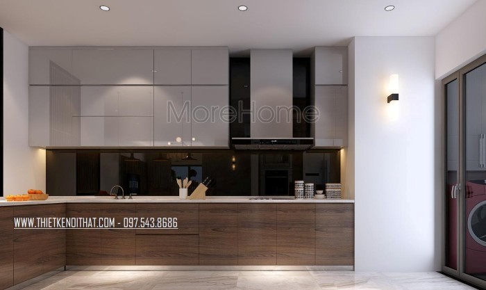 Tổng hợp những mẫu tủ bếp veneer được ưa chuộng nhất thị trường hiện nay