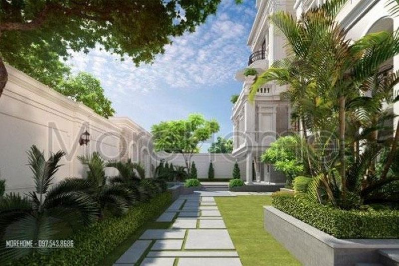 Thiết kế sân vườn khách sạn đẹp Thiết kế sân vườn khách sạn đẹp