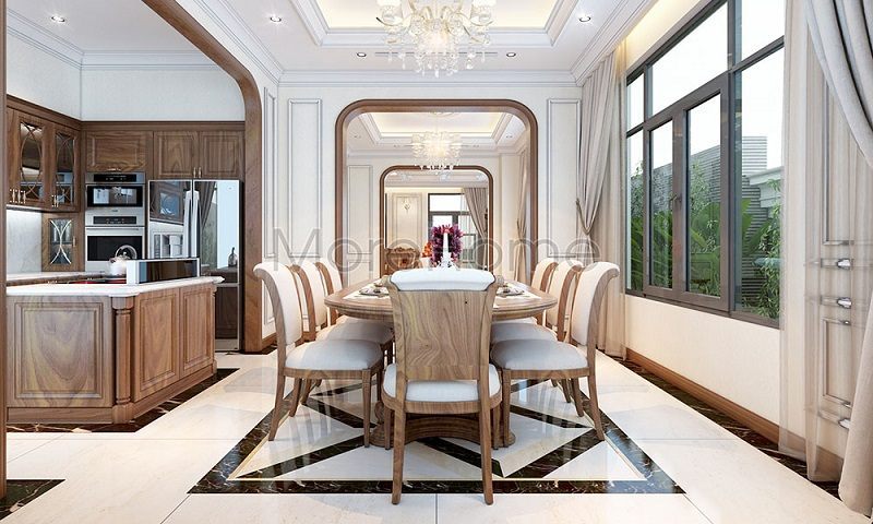 Mẫu thiết kế bếp chung cư đẹp, tiện nghi Thiết kế bếp chung cư